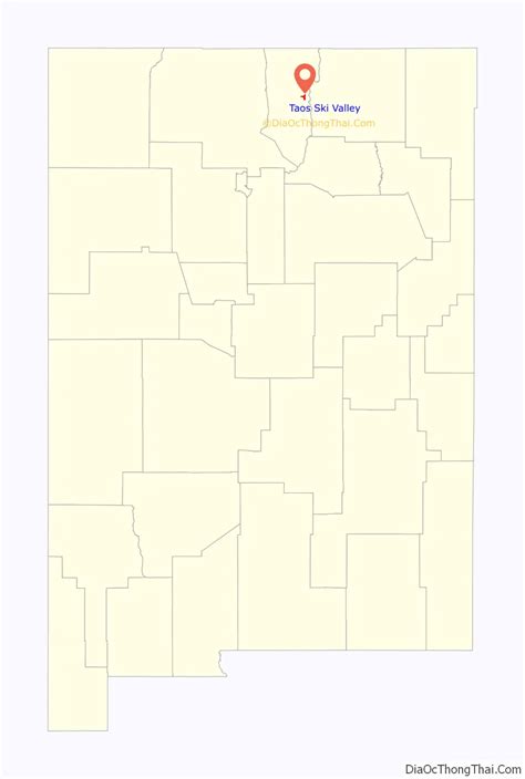 Map of Taos Ski Valley village