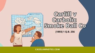 Carlill v Carbolic Smoke Ball Co | Legal Analysis, Principles, Podcast ...