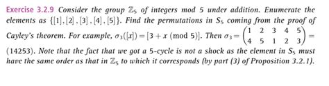 Solved Exercise 3 2 9 Consider The Group Z5 Of Integers Mod