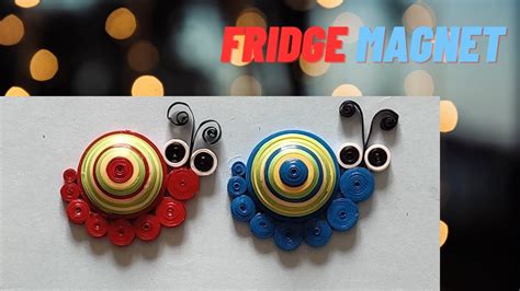 How To Make Quilling Fridge Magnet Youtube