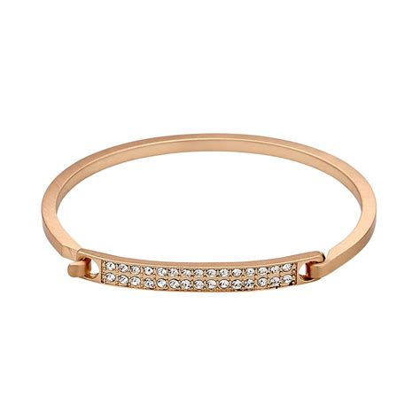 Bracelet Rose Goldcrystal Pilgrim Rose Gold Crystal Gold Bracelet