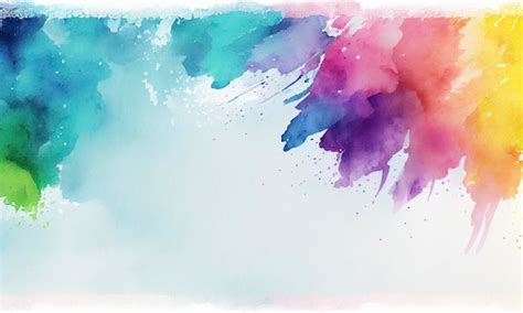 Premium AI Image | A colorful watercolor painting with a blue ...