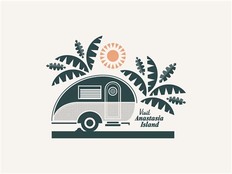 Anastasia Island Camping Illustration by Studio Squall on Dribbble