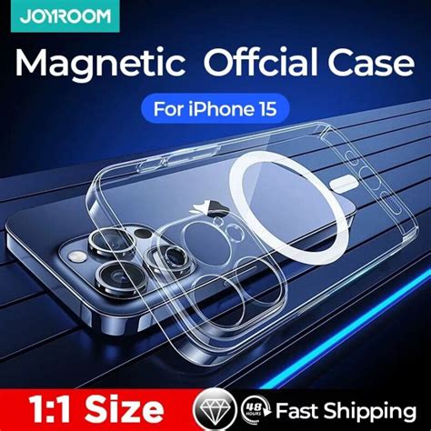 Joyroom Clear Magnetic Case For Iphone 15 14 13 Pro Max Slim Thin Phone