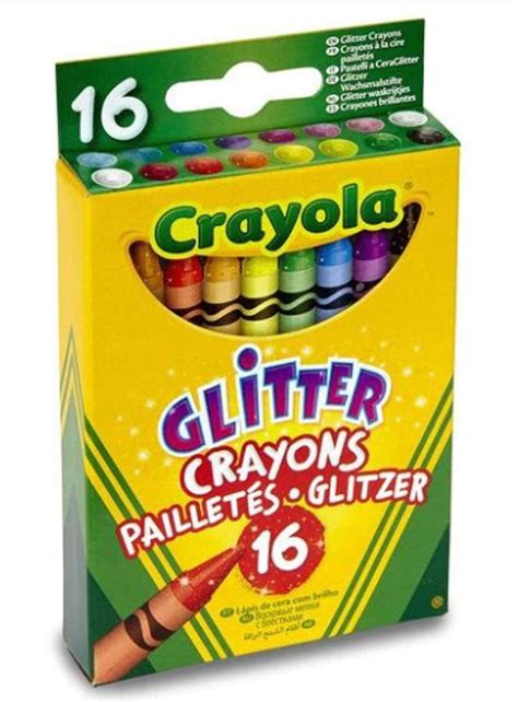 Crayola Glitter Crayons 16 Colors Star Light Kuwait