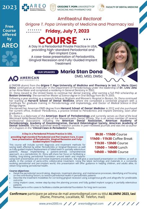 Course July 7 2023 Dr Maria Dona USA AREO 2000