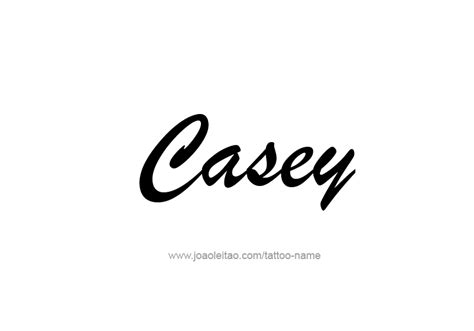 Casey Name Tattoo Designs