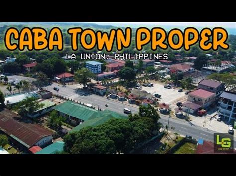 AERIAL SHOT CABA TOWN PROPER LA UNION PHILIPPINES YouTube