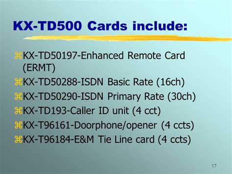 Introducing The Panasonic Kx Td Ppt Download