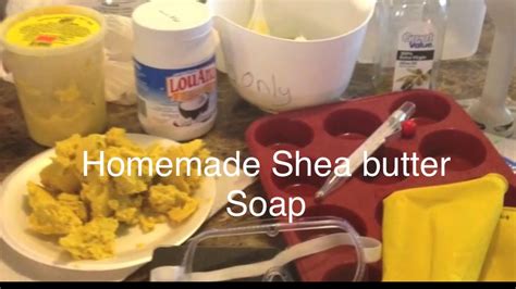 Homemade Shea Butter Soap Youtube