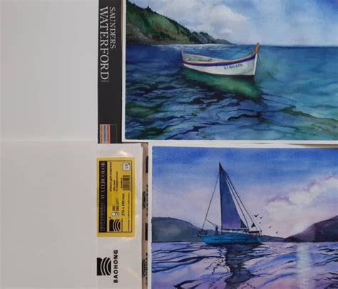 Акварельная бумага Saunders Waterford vs Baohong. Сравнение. » Флюид ...