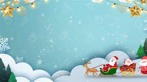 Christmas Santa Claus Simple Beautiful Fresh Powerpoint Background For