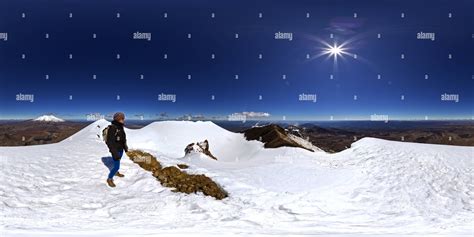 360 View Of Mount Ngauruhoe Summit Alamy