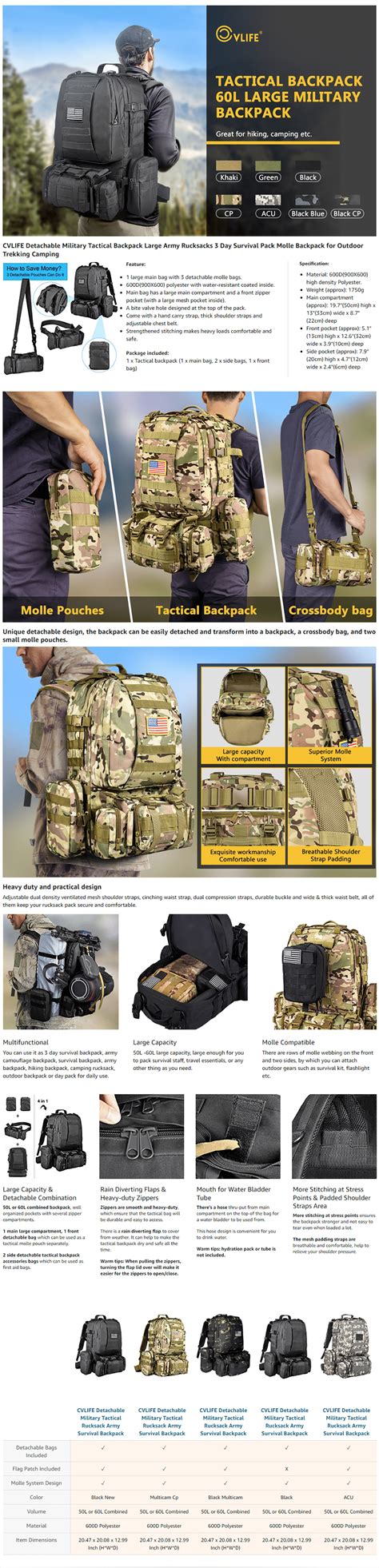 L Large Assault Pack Powtegic