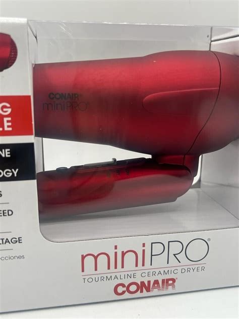 Conair Mini Pro Tourmaline Ceramic Hair Dryer Brand New Red Ebay