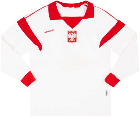 1989 Poland U 21 Match Issue Home L S Shirt 6