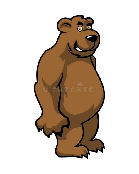 Cartoon Brown Bear Character Stock Vector Illustration Of Ilustration