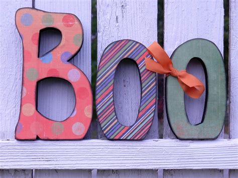 Halloween Boo Letters