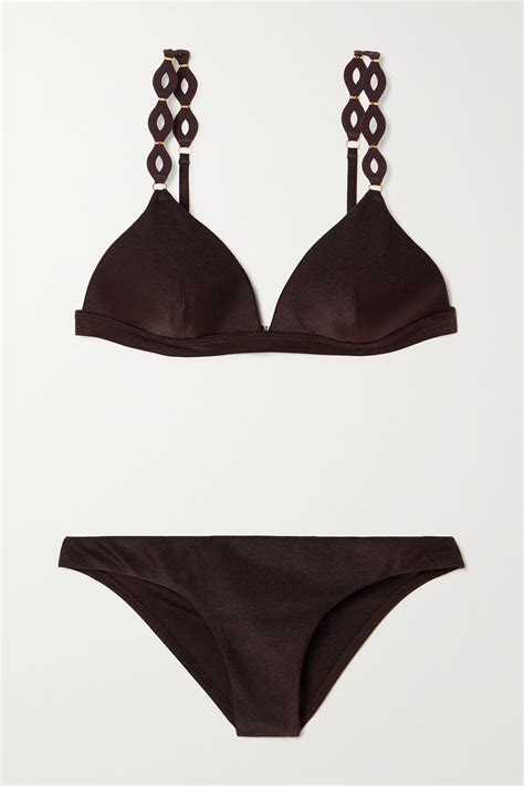 Zimmermann August Triangel Bikini Mit Verzierungen In Schwarz Lyst AT