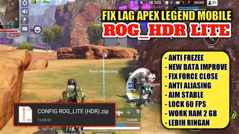 Fix Lag Apex Legends Mobile Config Rog Hdr Lite Fps Lock