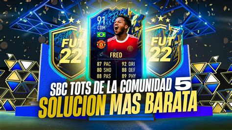 SOLUCIÓN MÁS BARATA SBC DESAFÍO DEL TOTS DE LA COMUNIDAD 5 GRATIS