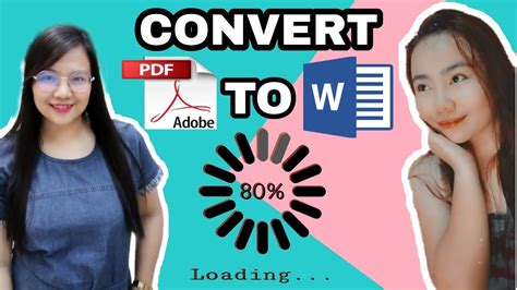 Paano I Convert Ang Pdf File To Ms Word Youtube