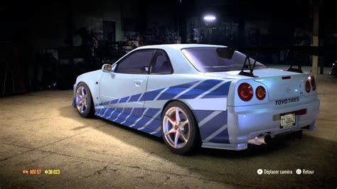 2 Fast 2 Furious Brian O Conner Nissan Skyline Gtr R34 Youtube