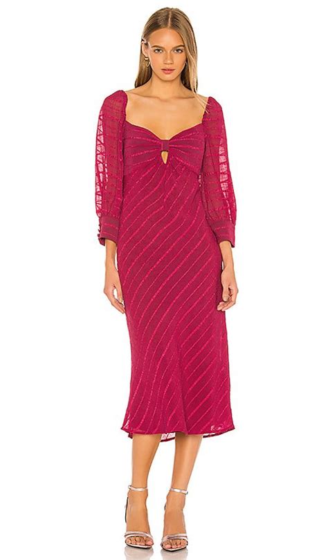 House Of Harlow 1960 X Revolve Ananya Midi Dress In Pink 21800 Usd