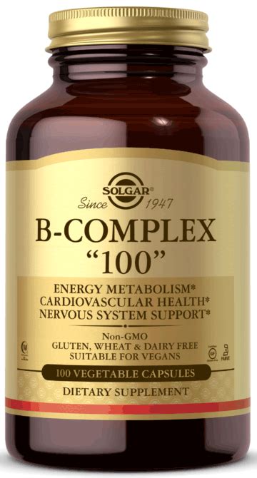 Solgar Kosher B Complex 100 Mg 100 Vegetable Capsules