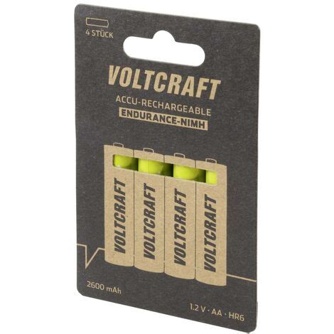 Voltcraft Endurance Pile Rechargeable Lr Aa Nimh Mah V Pc S