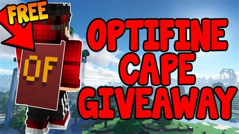 Minecraft Optifine Cape Giveaway How To Get An OPTIFINE CAPE For FREE