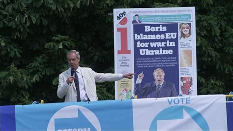 Nigel Farage Hits Back At Hypocrisy Of Boris Johnson Over Ukraine