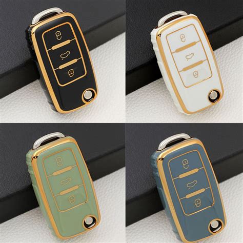 TPU Car Key Case Cover Shell For Volkswagen VW Tiguan Polo Passat Golf