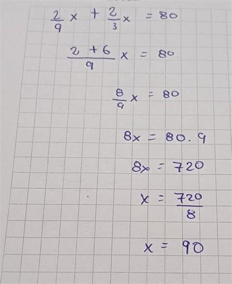 los 2 9 de un número más los 2 3 de dicho número valen 80 averigua