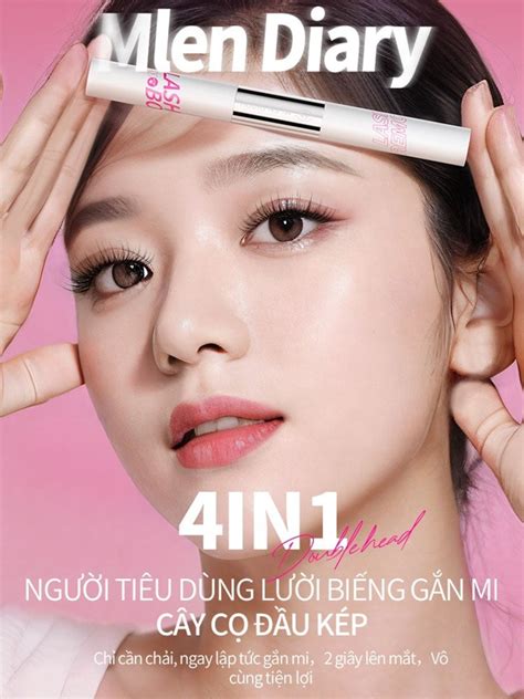 keo  mi mlen diary  dau chai dang mascara  ket hop dung dich
