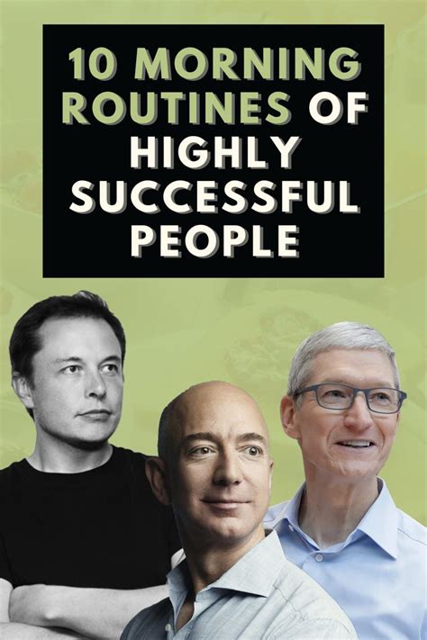 10 Morning Routines Of Highly Successful People Successful People