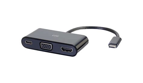 C2g Usb C Multiport Adapter With 4k Hdmi Vga And Usb C Power