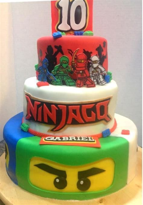 Ninja Go Lego Cake Ninjago Kuchen Kindergeburtstage Geburtstagstorte