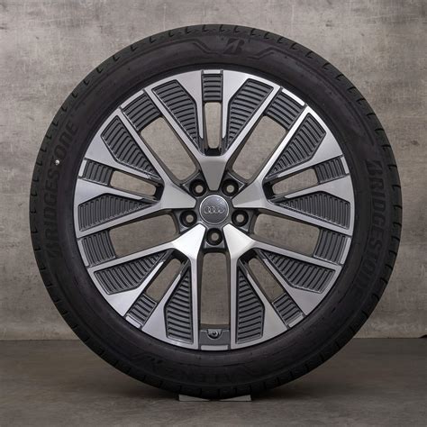 Original Audi Q8 E Tron GE Sportback 21 Inch Summer Wheels Rims 4KE601025AE