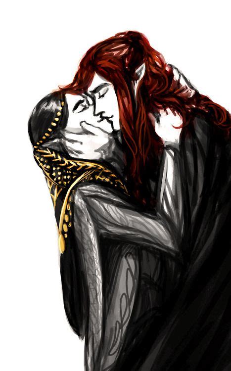 Maedhros And Fingon Kiss By Luaen Silmarillion Art Maedhros And