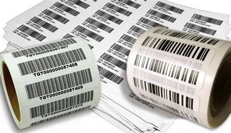 Polyester Printed Barcode Label Rolls For Packaging At Rs 0 08 Square