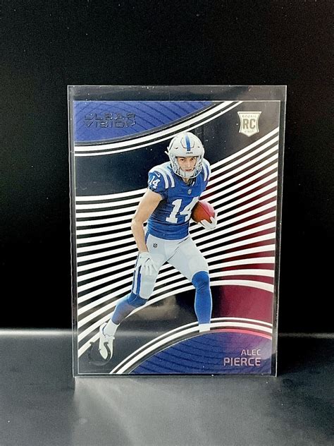 2022 Panini Chronicles Clear Vision Alec Pierce Rookie CVR 30 Colts