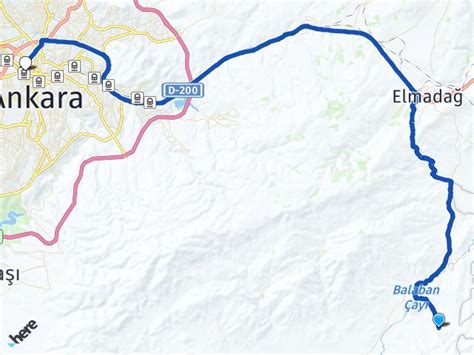 Elmadağ Aşağıkamışlı Ankara Tren Garı Arası Kaç Km Yol Tarifi