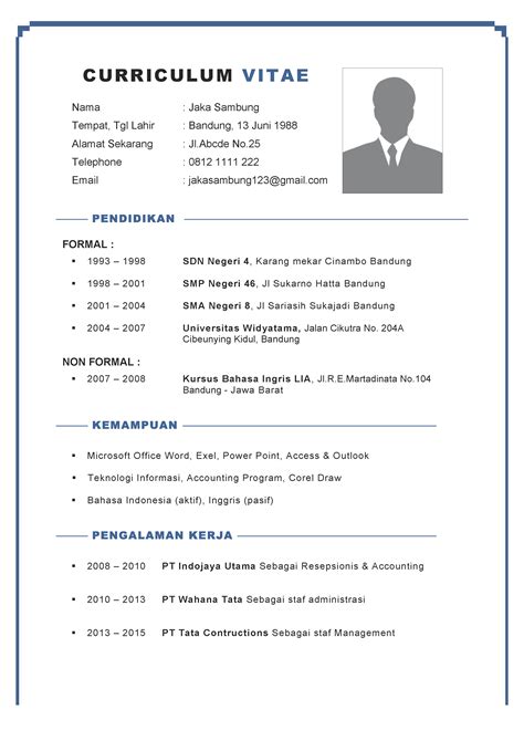 Contoh Cv Beasiswa Glints Gawe Cv