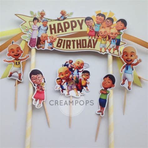 Jual Upin Ipin Topper Kertas Hiasan Kue Ulang Tahun Shopee Indonesia