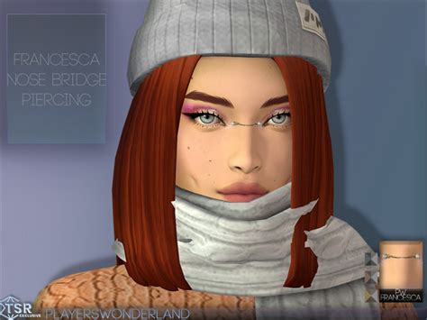 The Sims Resource Francesca Nose Bridge Piercing