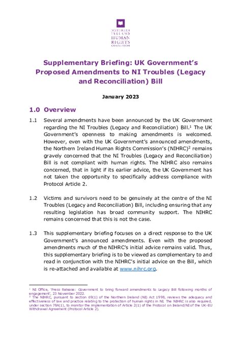 Publication Nihrc Supplementary Briefing Uk Governments Proposed