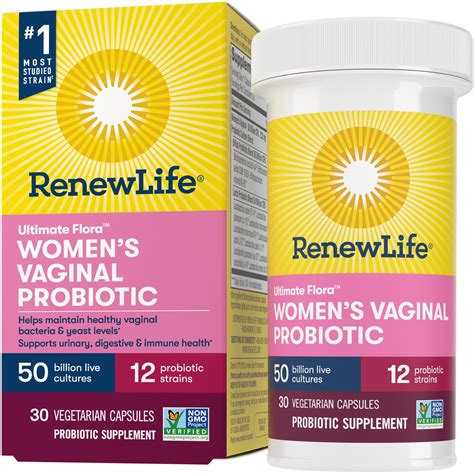 Renew Life Ultimate Flora Womens Capsule Vaginal Probiotic For Immune