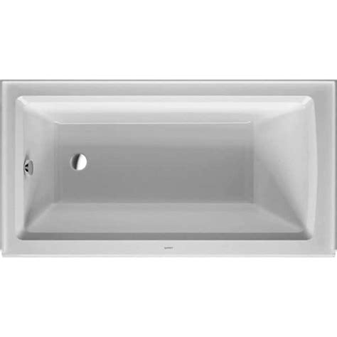 Duravit Architec 60 In Acrylic Left Drain Rectangular Alcove Bathtub