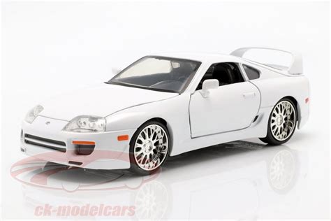 Modelo Escala Jada Brians Toyota Supra White Fast Furious